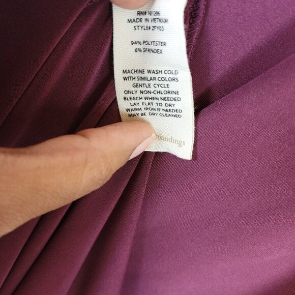 Soft Surroundings Womens Monica Knit Maxi Dress Size Large Purple 3/4 Sleeve - Picture 3 of 8
